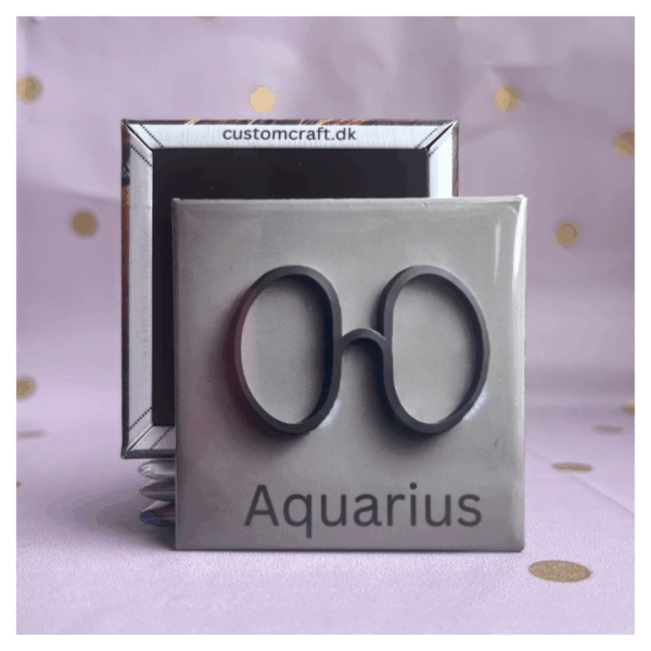 Aquarius - Minimalistic - 50x50 mm magnet