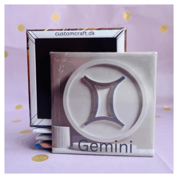 Gemini - Minimalistic - 50x50 mm magnet