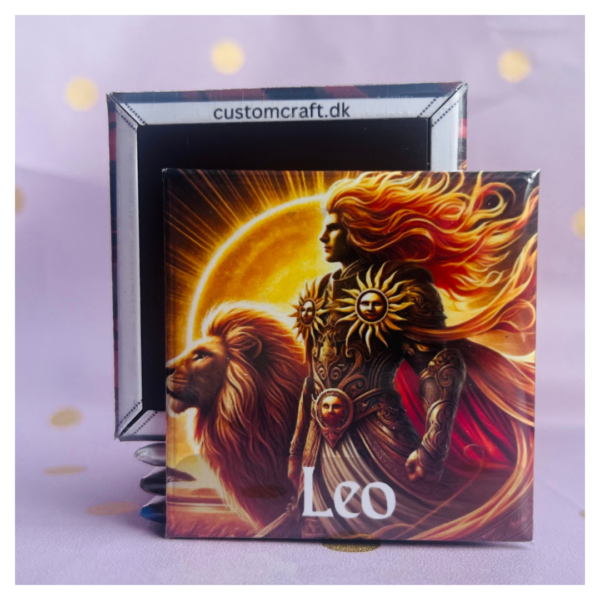 Leo - Dramatic - 50x50 mm magnet
