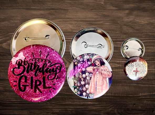 Runde Badges – Standard med Nål