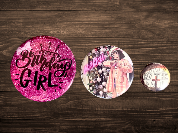 Runde Badges – Standard med Nål